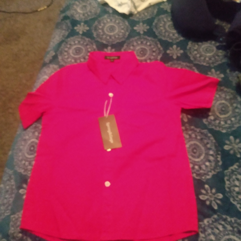 Little Boys red dress shirt. XS.